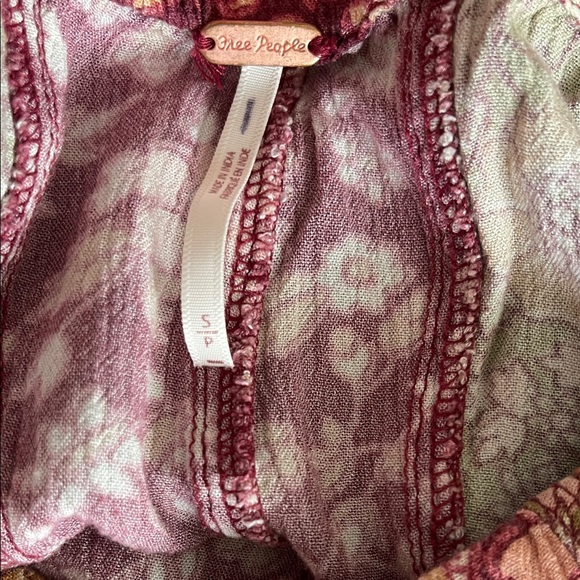 FP Movement by Free People Bali Sultry Boho Flare Pants Floral/Rust - Size Small - Picture 2 of 6